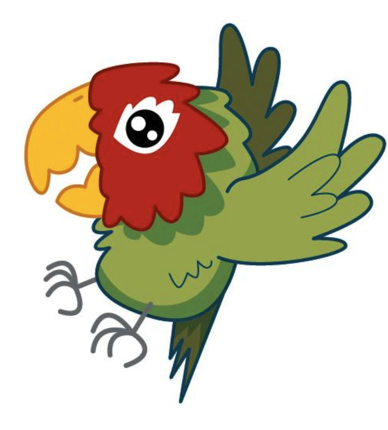 illustration of cherryhead conure